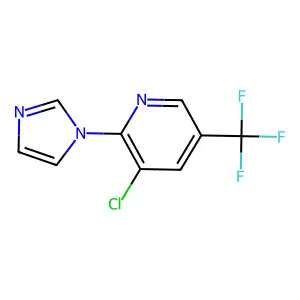 3-chloro-2-(1H-imidazol-1-yl)-5-(trifluoromethyl)pyridine structure