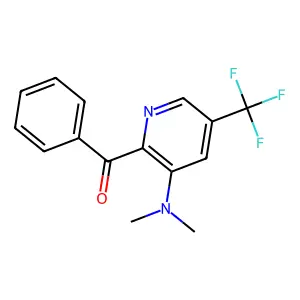 [3-(Dimethylamino)-5-(trifluoromethyl)-2-pyridinyl](phenyl)methanone structure