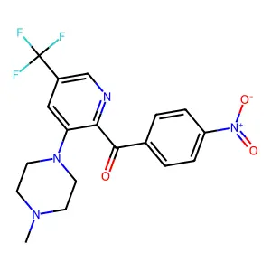 [3-(4-Methylpiperazino)-5-(trifluoromethyl)-2-pyridinyl](4-nitrophenyl)methanone structure