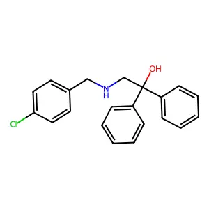 2-[(4-Chlorobenzyl)amino]-1,1-diphenyl-1-ethanol structure