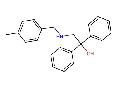 2-[(4-Methylbenzyl)amino]-1,1-diphenyl-1-ethanol structure
