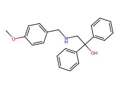 2-[(4-Methoxybenzyl)amino]-1,1-diphenyl-1-ethanol structure