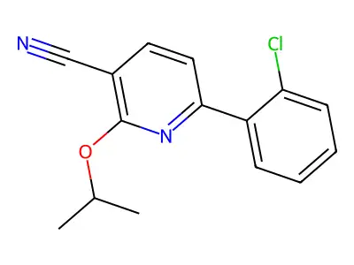 6-(2-Chlorophenyl)-2-isopropoxynicotinonitrile structure
