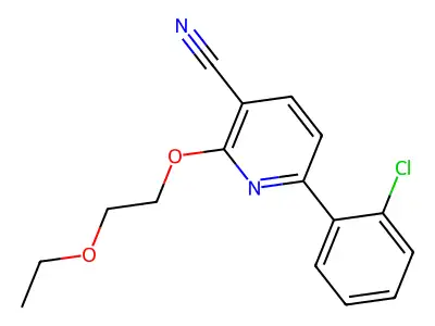 6-(2-Chlorophenyl)-2-(2-ethoxyethoxy)pyridine-3-carbonitrile structure