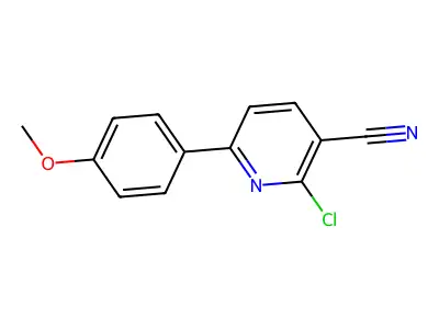 2-Chloro-6-(4-methoxyphenyl)nicotinonitrile structure