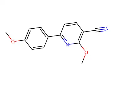 2-Methoxy-6-(4-methoxyphenyl)pyridine-3-carbonitrile structure