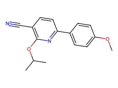 2-Isopropoxy-6-(4-methoxyphenyl)nicotinonitrile structure