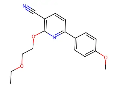 2-(2-Ethoxyethoxy)-6-(4-methoxyphenyl)nicotinonitrile structure