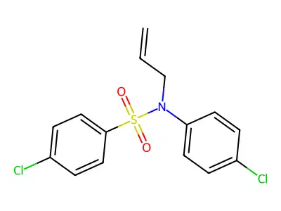 N-allyl-4-chloro-N-(4-chlorophenyl)benzenesulfonamide structure