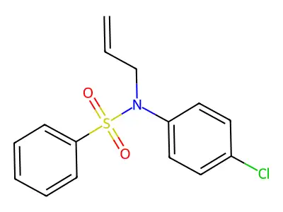 N-allyl-N-(4-chlorophenyl)benzenesulfonamide structure