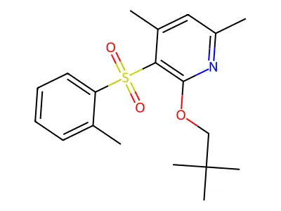 4,6-Dimethyl-3-[(2-methylphenyl)sulfonyl]-2-(neopentyloxy)pyridine structure