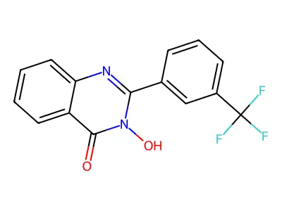 3-hydroxy-2-[3-(trifluoromethyl)phenyl]-4(3H)-quinazolinone structure