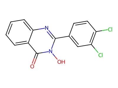 2-(3,4-dichlorophenyl)-3-hydroxy-4(3H)-quinazolinone structure
