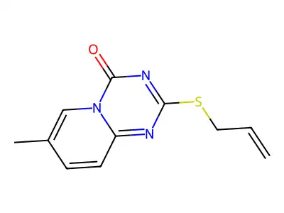 7-Methyl-2-prop-2-enylsulfanylpyrido[1,2-a][1,3,5]triazin-4-one structure