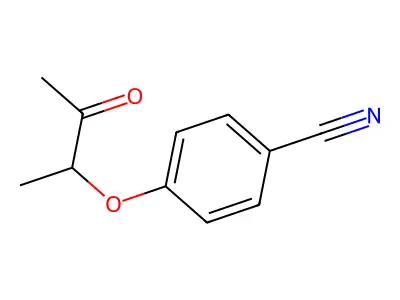 4-(1-Methyl-2-oxopropoxy)benzenecarbonitrile structure