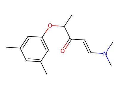 1-(Dimethylamino)-4-(3,5-dimethylphenoxy)pent-1-en-3-one structure