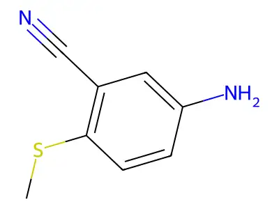 5-Amino-2-(methylsulfanyl)benzonitrile structure