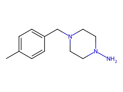 4-[(4-Methylphenyl)methyl]piperazin-1-amine structure
