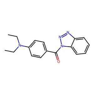 1H-benzotriazol-1-yl[4-(diethylamino)phenyl]methanone structure