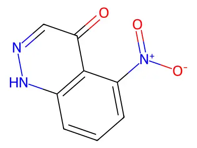 5-Nitrocinnolin-4-ol structure