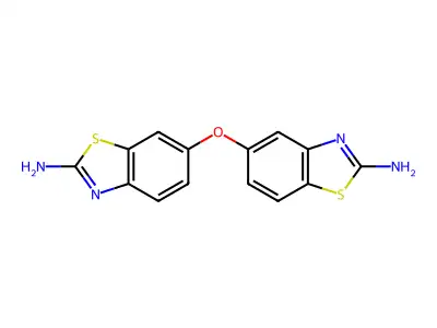 6-[(2-Amino-1,3-benzothiazol-5-yl)oxy]-1,3-benzothiazol-2-amine structure