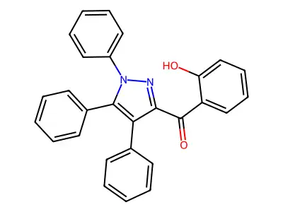 2-(Triphenyl-1H-pyrazole-3-carbonyl)phenol structure