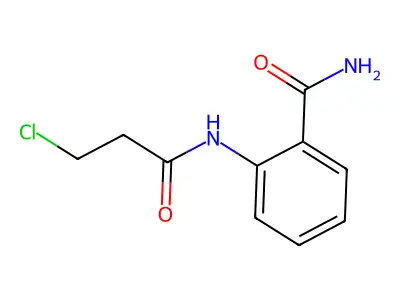 2-[(3-Chloropropanoyl)amino]benzamide structure