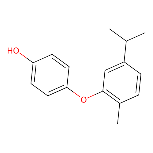 4-(2-Methyl-5-propan-2-ylphenoxy)phenol structure