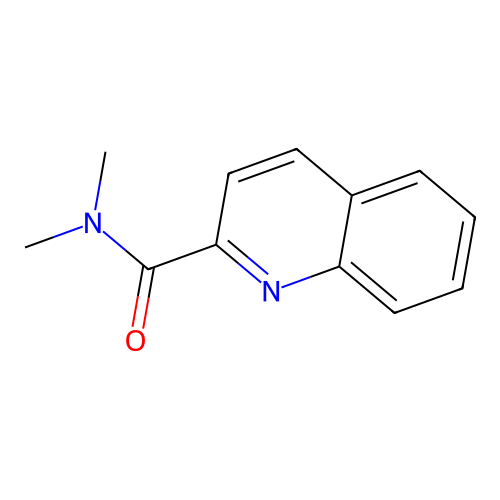 N,N-Dimethyl-2-quinolinecarboxamide structure