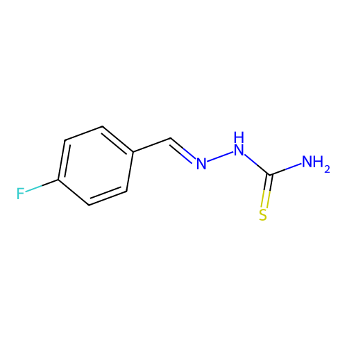 [(E)-(4-fluorophenyl)methyleneamino]thiourea structure