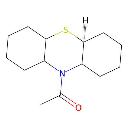 1-[(4aS)-dodecahydro-10H-phenothiazin-10-yl]ethanone structure
