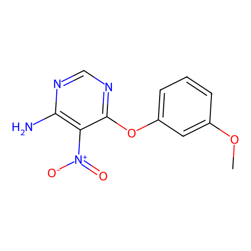 6-(3-Methoxyphenoxy)-5-nitropyrimidin-4-amine structure