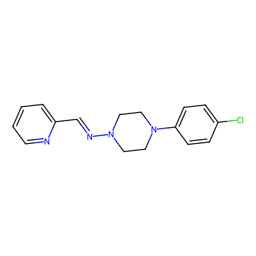 (4-(4-Chloro-phenyl)-piperazin-1-YL)-pyridin-2-ylmethylene-amine structure