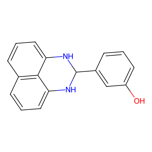 3-(2,3-Dihydro-1H-perimidin-2-YL)-phenol structure