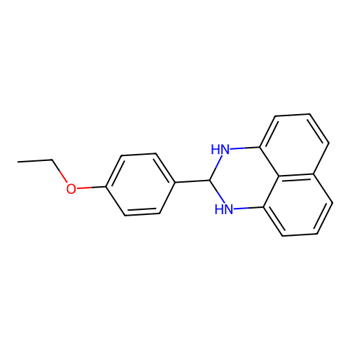 2-(4-ethoxyphenyl)-2,3-dihydro-1H-perimidine structure