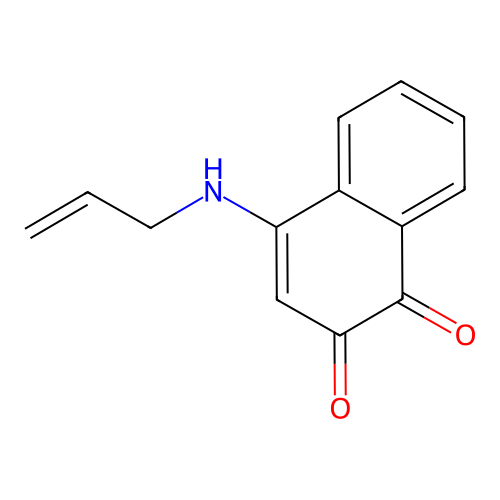 4-(Prop-2-enylamino)naphthalene-1,2-dione structure