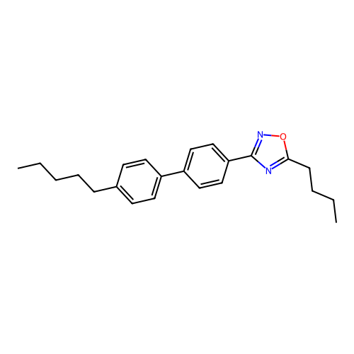5-Butyl-3-[4-(4-pentylphenyl)phenyl]-1,2,4-oxadiazole structure