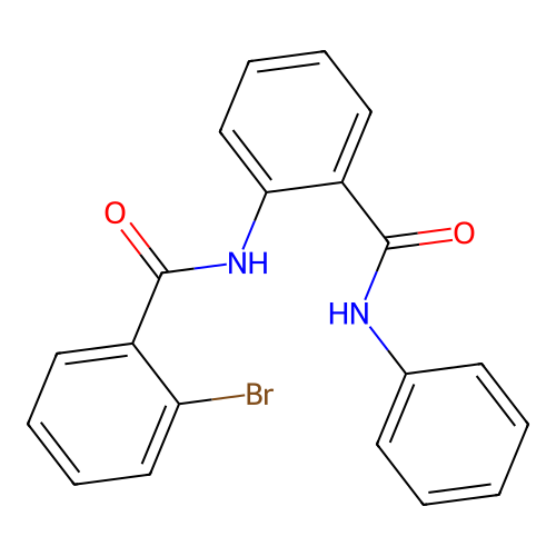 2-[(2-bromobenzoyl)amino]-N-phenylbenzamide structure