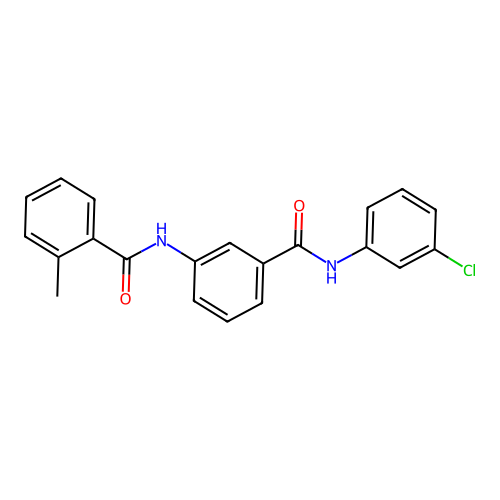 N-[3-[(3-chlorophenyl)carbamoyl]phenyl]-2-methylbenzamide structure