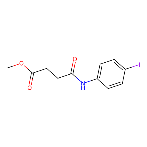 Methyl 4-(4-iodoanilino)-4-oxobutanoate structure