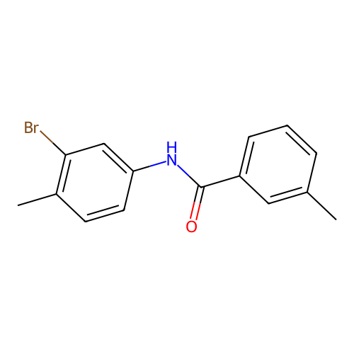 N-(3-bromo-4-methylphenyl)-3-methylbenzamide structure