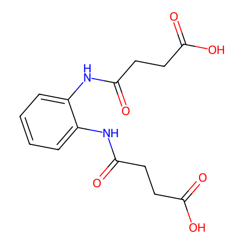 3-{N-[2-(3-carboxypropanoylamino)phenyl]carbamoyl}propanoic acid structure