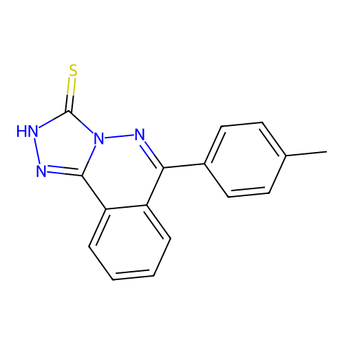 6-(p-tolyl)-[1,2,4]triazolo[3,4-a]phthalazine-3(2H)-thione structure