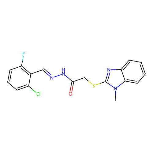 C17H14ClFN4OS structure