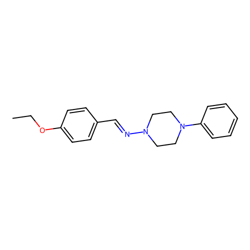 N-(4-Ethoxybenzylidene)-4-phenyl-1-piperazinamine structure