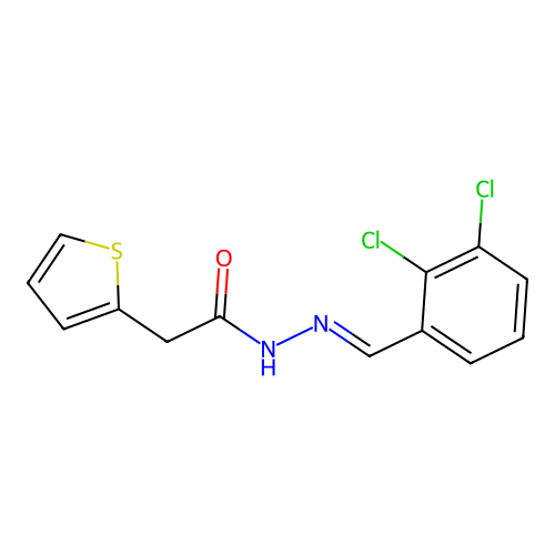 N'-(2,3-Dichlorobenzylidene)-2-(2-thienyl)acetohydrazide structure