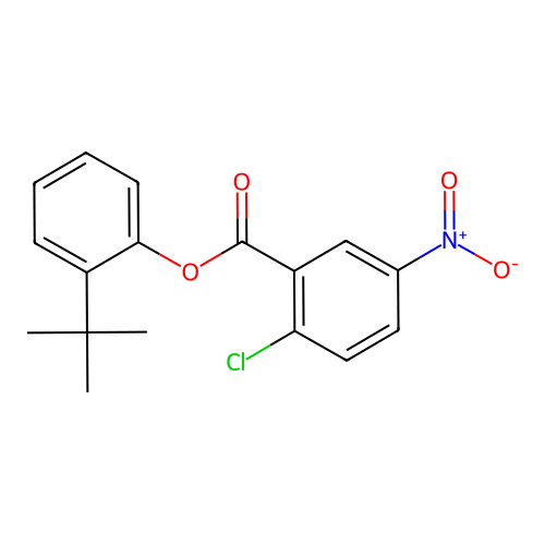 2-Tert-butylphenyl 2-chloro-5-nitrobenzoate structure
