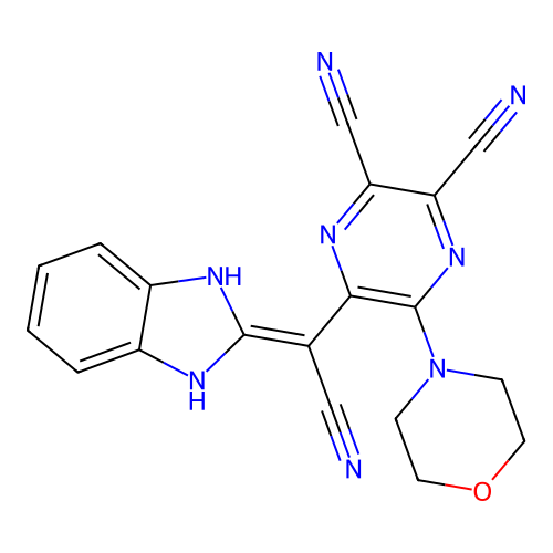 C19H14N8O structure