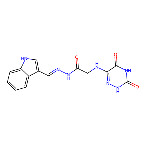 C14H13N7O3 structure