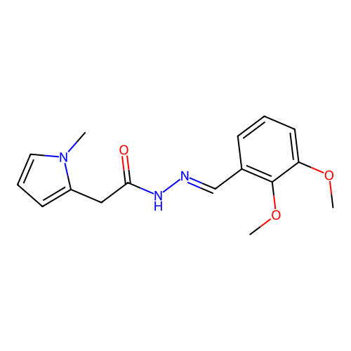 N'-(2,3-Dimethoxybenzylidene)-2-(1-methyl-1H-pyrrol-2-YL)acetohydrazide structure
